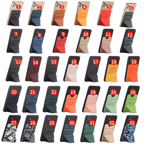 Schlanker Smartphone-Ständer, universeller magnetischer Handyhalter mit Kartenhalter Bl20210